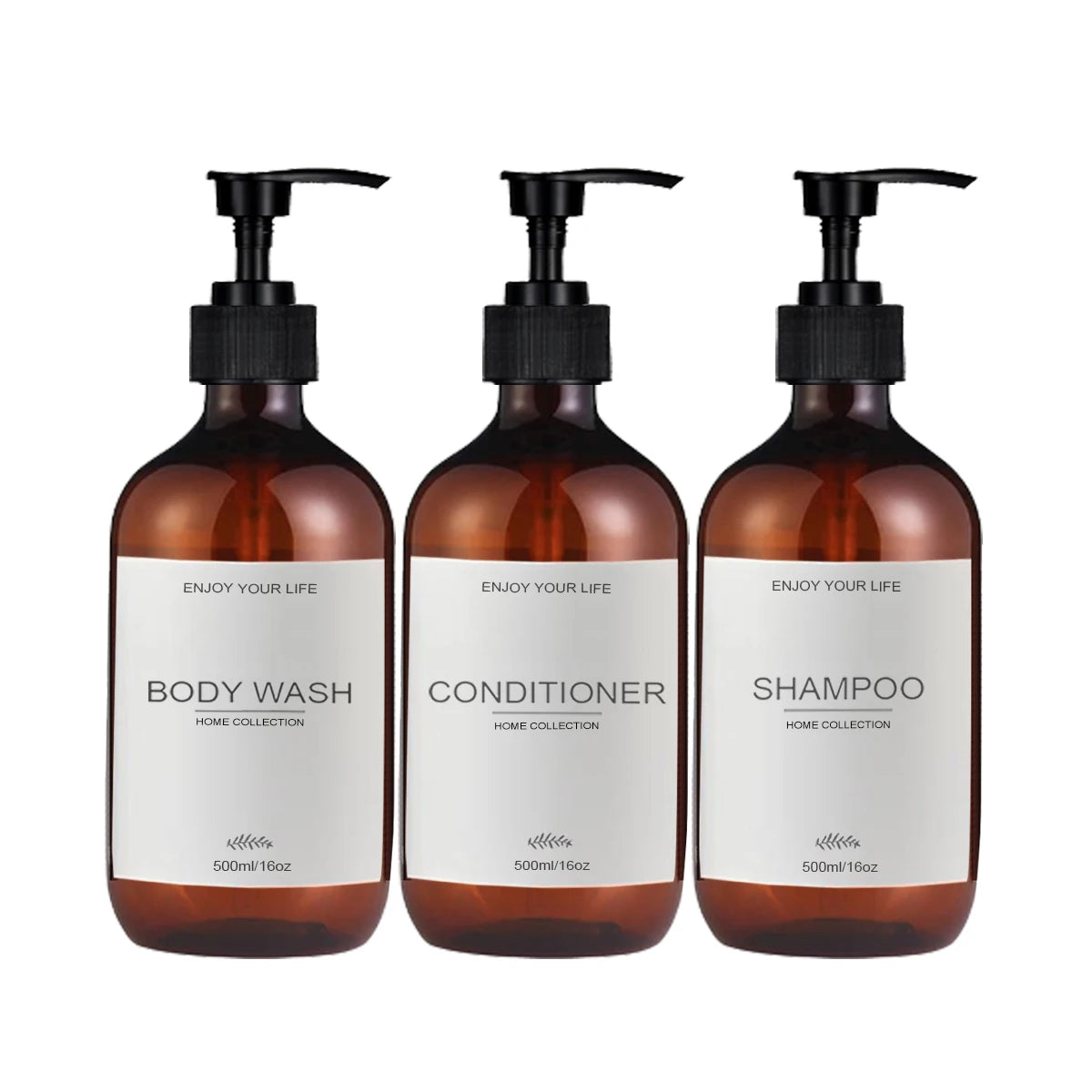 500ml Shampoo and Conditioner Bottles